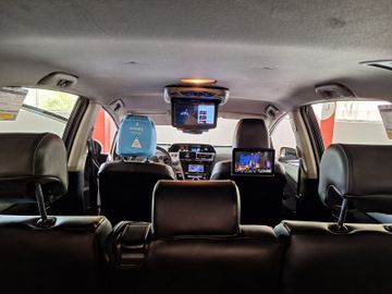 interior de un taxi